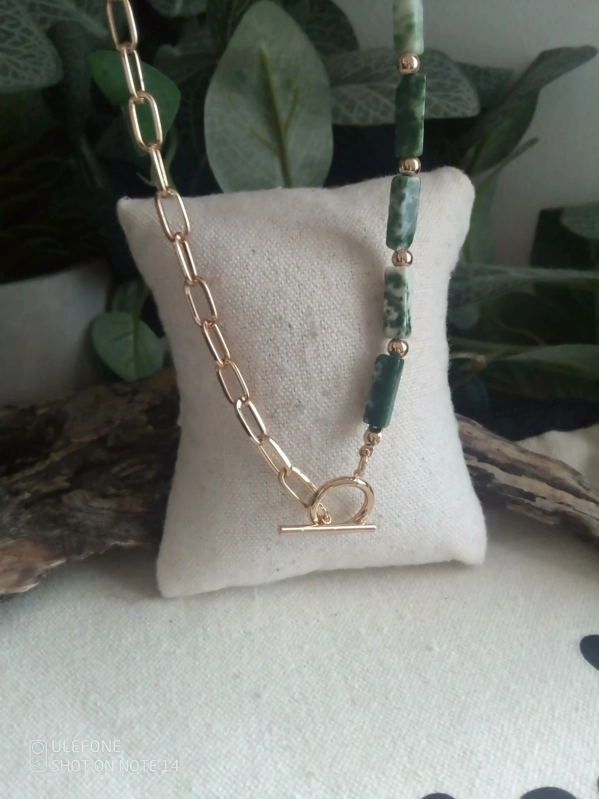 Collier pierres d'agate arbre naturelles – photo 2